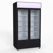 Thermaster Two Glass Door Colourbond Upright Drink Fridge LG-730BP - LG-730BP
