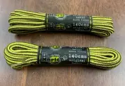 Dr Martens Original Laces Air Wair Shoe Boot Round Brown Yellow 140CM 55" 2 Pair