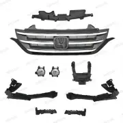 9PC For Honda CR-V 2012-2014 Front Chrome Grille Fog light Kit Headlight Bracket (for: Honda)