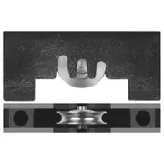 Rolltrak Adjustable Acetal Carriage And Steel Roller - 2 Pack