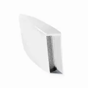 ˇCar Truck Decorative Air Flow Intake Scoop Bonnet Vent Sticker Cover Hood White