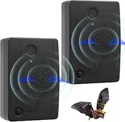 2025 2Pack Ultrasonic Bat Repellent Outdoor for Attic,Bird Deterrent Devices Indoor Getting Rid of Bats Keep Away from Porch,Upgraded Rechargeable Plug in Bat Reject Repelling System