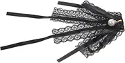 [VALICLUD] Elegant Lace Bow Tie for Women Brooch Bow Tie Collar Pin Accessory for Formal Occasions for Valentine's Day