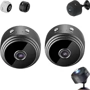 Secret Scope Camera, Orbicam Magnetic Mini Security Camera, Secret Scope Magnetic Mini Security Camera, WiFi Camear Outdoor Wireless 1080p HD, App for Home Indoor Outdoor (Black,2pcs)