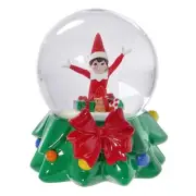 Elf On the Shelf Snowglobe Water Globe Xmas Holiday 6"