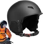 Fruusv Ski Helmet, Adjustable Snow Headgear, Resistant Lightweight Design, with Goggle Strap Clip, Sturdy Ventilated for Comforts, (Adult Size)