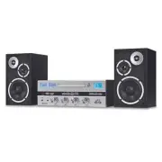 Victor Milwaukee II Desktop Bluetooth CD Stereo System with Functional VU Meters