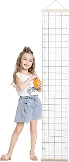 Kids Height Wall Chart | Canvas Growth Chart for Wall,Measuring Ruler Hangable Waterproof Removable, Bedroom Nursery Decoration for Boys Girls