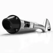 HMF Performance Brushed Full Exhaust System Black Euro Cap Can-Am Outlander Max