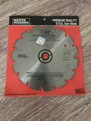 Master Mechanic Premium Steel Saw Blade 7 1/4" Hollow Ground Planer - New