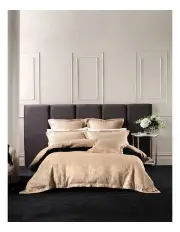 [Grace by Linen House] Winston Quilt Cover Set Gold