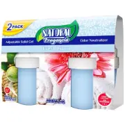 Fresh Linen Solid Gel Air Freshener by Natural Fragancia, 2 Count