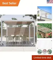 Clear Tarps Heavy Duty Waterproof, PVC Transparent Tarpaulin Anti-UV Anti-Tea...