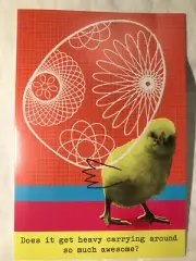 Hallmark Easter Greeting Card "Does it get heavy carrying around so... "NEW(A12)