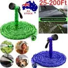25-200FT Garden Water Hose Flexible Expandable Pipe Car Wash W/ Spray Nozzle Gun