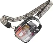 Clear Purse Transparent Easy To Clean Long-lasting Stadium Bag Comfortable Straps - Clear Crossbody Bag Comes