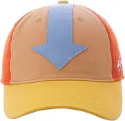 [Concept One] Avatar The Last Airbender Arrow Mark Cotton Adjustable Snapback Baseball Hat with Curved Brim, Multi, One Size, Multi, One Size