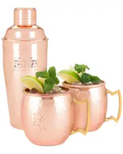 Twine Old Kentucky Home Hammered Copper Bar Set