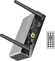 6 in 1 DAC Audio Converter with Bluetooth 5.3 Receiver, Digital Optical to 3.5 mm DAC Wireless Adaptor, Coax to Analog L/R RCA 3.5 mm for Speaker Phone TV