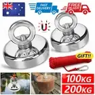 100-200Kg Salvage Strong Recovery Magnet Neodymium Hook Treasure Hunting Fishing
