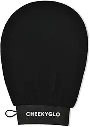 CheekyGlo Premium Exfoliating Glove (Black) | 100% Vegan Viscose Tradition Body Scrub Glove | Kessa Exfoliating Glove | Body Exfoliator | Self-Tan Removal | Keratosis Pilaris Exfoliation