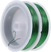 2 Rolls Colored Iron Wire for Crafting Jewelry Making Wires Thickness Durable and Non Fading for Handmade Projects and Floral Arrangements