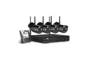 UL-tech Wireless CCTV Security System 8CH NVR 3MP 4 Bullet Cameras 2TB