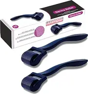 Style Keepers 2 Pack of 1 & 0.5mm Derma Roller Microneedle Roller For Face Microneedling Beard Growth Kit Hair Growth Beard Care Kit For Women and Men Skin Care Micro Needle Roller Scalp Roller -2 Pcs
