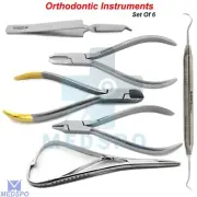 Orthodontic Bracket Tweezers Wire Cutter Ligature Forceps Dentists Braces Pliers