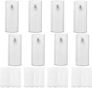 8Pcs Large Universal Frame Hanger, Picture Hangers with 16 Removable Adhesive Strips, No Nails Picture Hooks, Damage Free Picture Hanging Hooks Heavy Duty, Drill Free Adhesive Hooks (A)