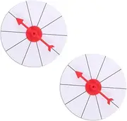BRIGHTFUFU 2 Pcs Lucky Draw Wheel Adult Big Wheel Big Wheel for Adults Raffle Winner Wheel The Wheel Game with Stand Wall Wheel Game Kidcraft Playset Playset Wheels Win Wheel White Foam