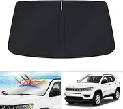 KUST Windshield Sun Shade for 2017-2023 Jeep Compass Window Sunshade Foldable Window Sun Visor Cover Blocks UV Rays Keep Your Car Cooler