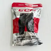 New CCM Hockey Compression Shorts with Cup MEN’S LARGE SCJ2BA-AD