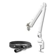 Rode PSA1+ Studio Boom Arm (White) + 10' Premium XLR Cable (Black)
