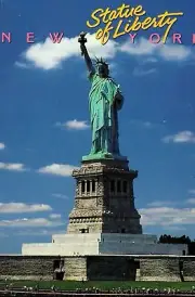 Vintage Statue Of Liberty New York Postcard