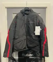 Dainese Tempest 2 D-Dry Black/Red Men's Touring Jacket Size EU 58 / UK 48
