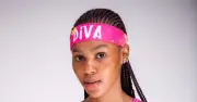 "Diva" Pink Headband by GoRunUSA, Poly/Spandex Blend, great for Running & more