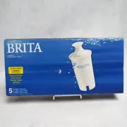 Brita 5 Pack OEM Standard Replacement Water Filters Sealed New 40 Gallons Filter