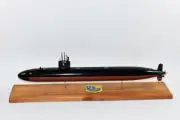USS Oklahoma City SSN-723 FLT II Submarine Model, Navy, Mahogany, 20 inch, LA