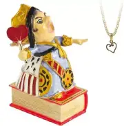 Alice in Wonderland Queen of Hearts Pewter Enamel Trinket Box Hidden Treasures