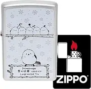 Zippo Windproof, Brass Lighter, Printed, Snow Fairy with Special Sticker, White