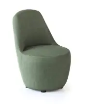 Rapidline Myk Single Lounge Chair Visitors Seating Olive Fabric MYKMS-O