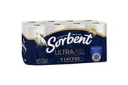Sorbent Ultra Air Toilet Tissue White 140 Sheets 16 Pack