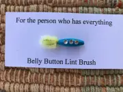 Jeweled Belly Button Lint Brushes gag gift prank novelty