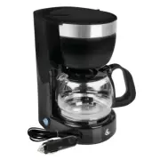 24V Black Travel Portable 300 W Coffee Machine Maker Kettle 0.65L Truck Lorry