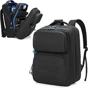 PGmoon Carrying Backpack Compatible with Steam Deck, Travel Case Bag with Separate Game Cards Holder, Multi-Pockets For Game Headset, Docking Station, Controllers and More (Patent Design), Black,