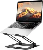 BESIGN LSX9 Laptop Stand, Ergonomic Adjustable Notebook Stand, Riser Holder Computer Stand Compatible with Air, Pro, Dell, HP, Lenovo More 10-14" Laptops, Black