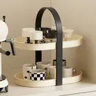 Removable 2 layers Handheld Storage Rack Sundries Storage Rack Perfumes