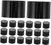 20pcs Refillable Glass Diffuser Bottle Lids Aluminum Black Reed Diffuser Caps Replacement Fragrance Bottle Stoppers for Perfume Jar