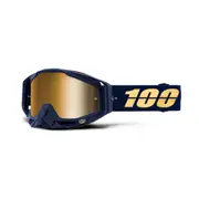 100% Racecraft Goggles Bakken - Mirror True Gold Lens